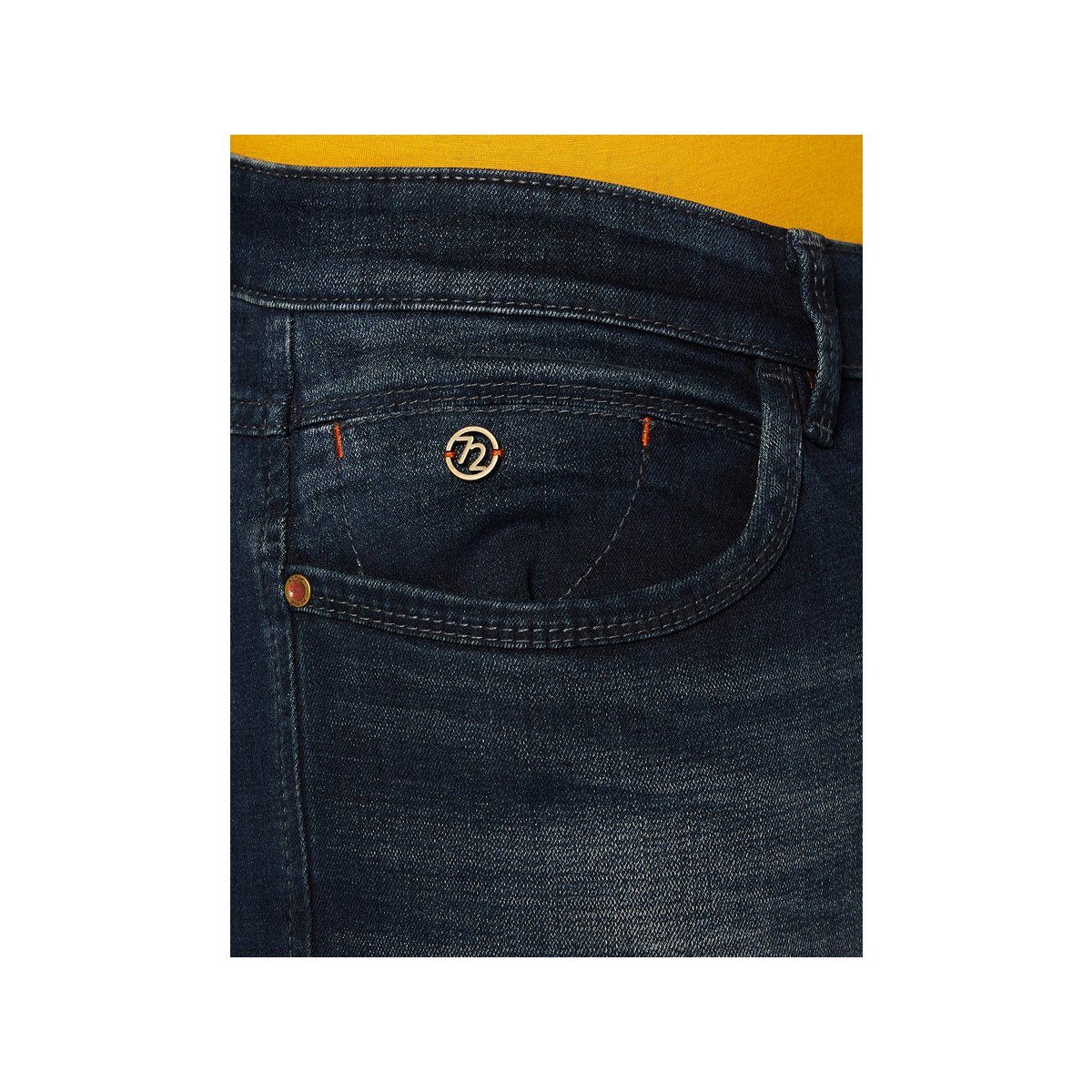 Hattric BLUE dunkel-blau regular (1-tlg) BLACK Straight-Jeans
