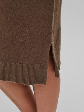 Vila Shirtkleid Langarm Midi Strickkleid Loose Fit Pullover Dress VIRIL (lang) 4601 in Braun-3