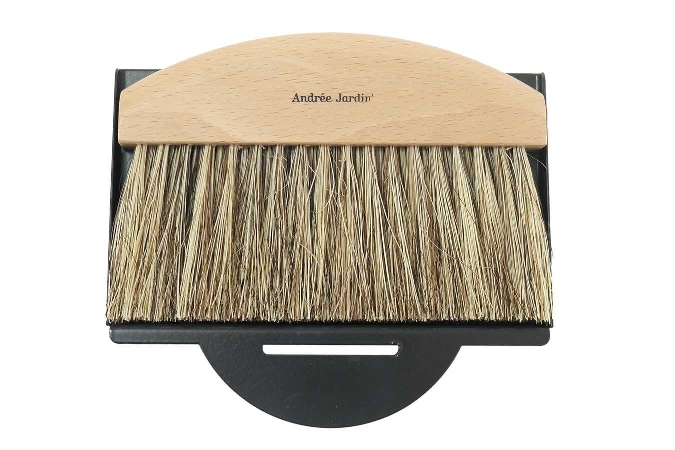 Andrée Jardin Krümelkehrer Krümelbesen Set Clynk Natural Collection schwarz