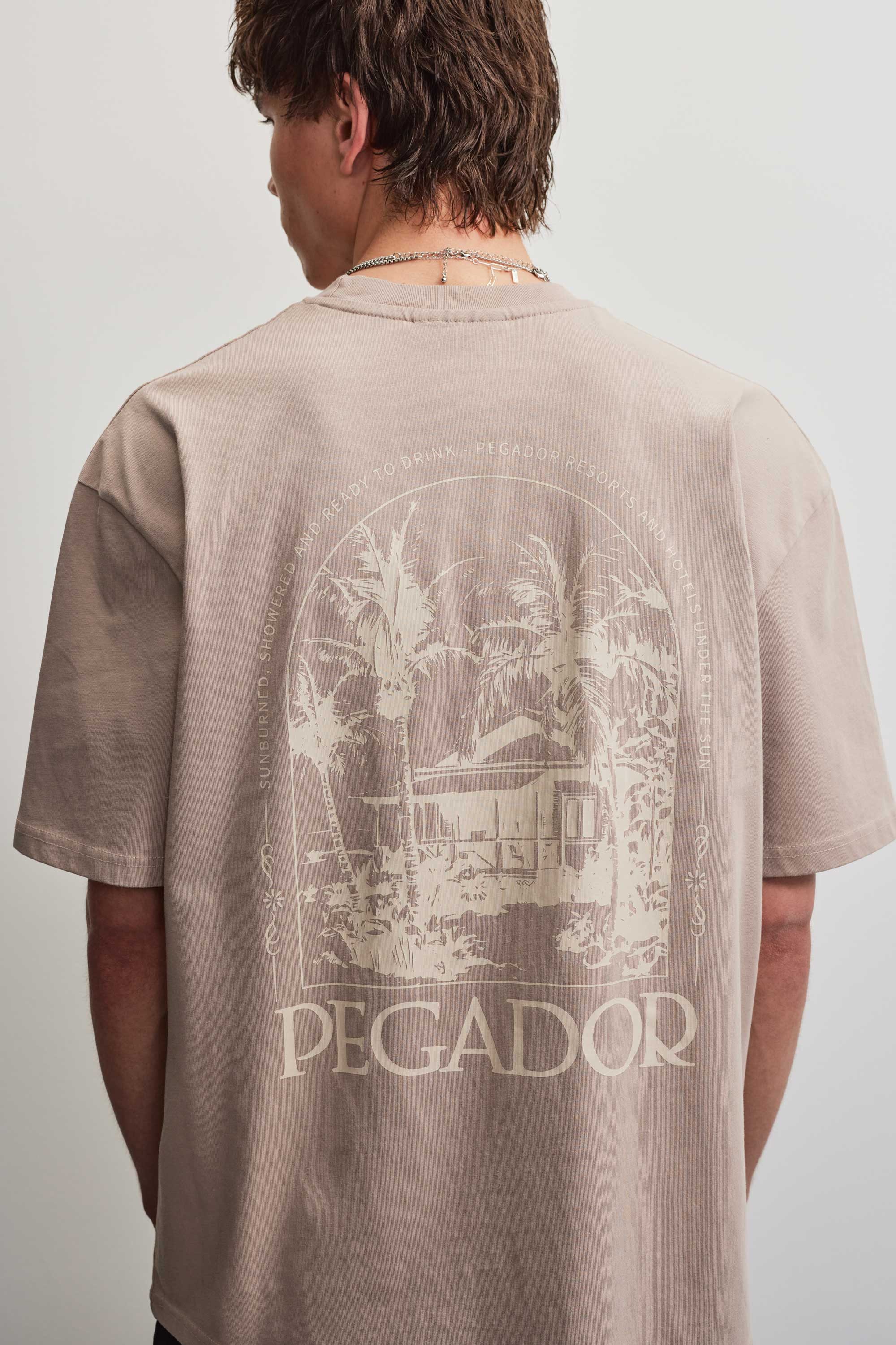 PEGADOR Rundhalsshirt TRAVNIK OVERSIZED TEE