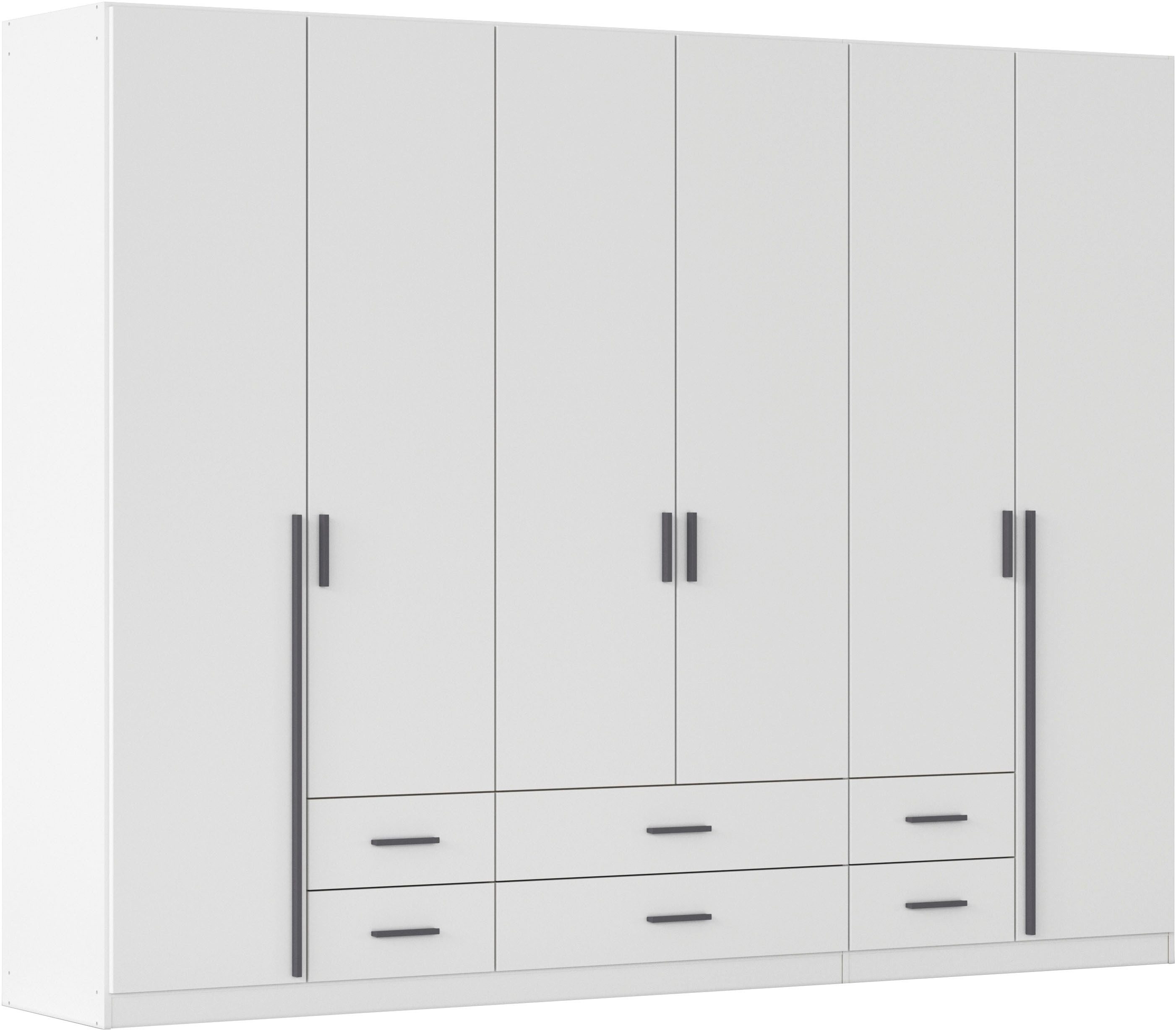 rauch Drehtürenschrank Kleiderschrank Garderobe GAMMA Breiten 271 cm (in 3 Ausstattungen BASIC/CLASSIC/PREMIUM (inkl. SOFT-CLOSE-Funktion) mit Schubladen, versc – Bild 2 von 5