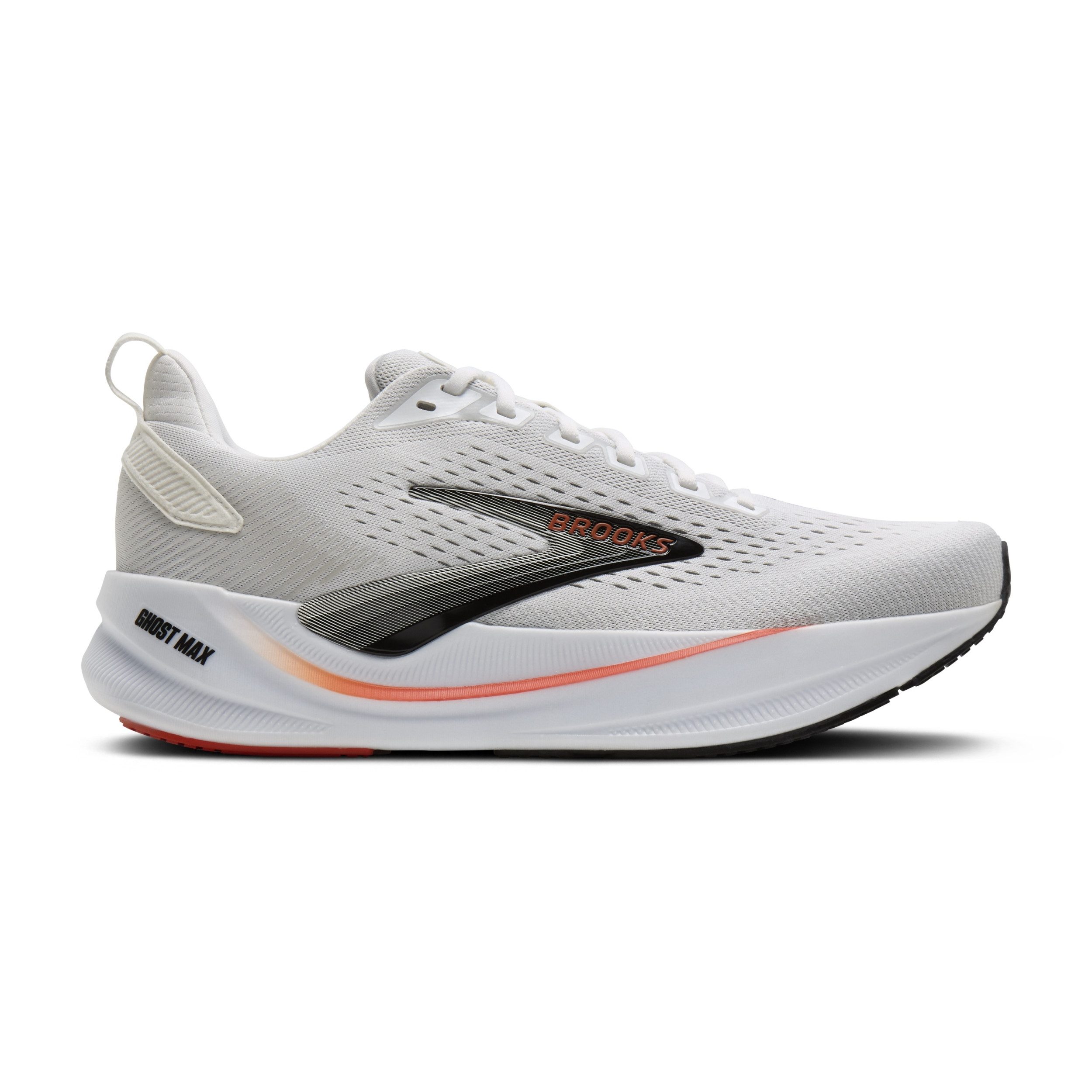 Brooks Ghost Max 4 Herrenn Laufschuh White/Red/Black Laufschuh