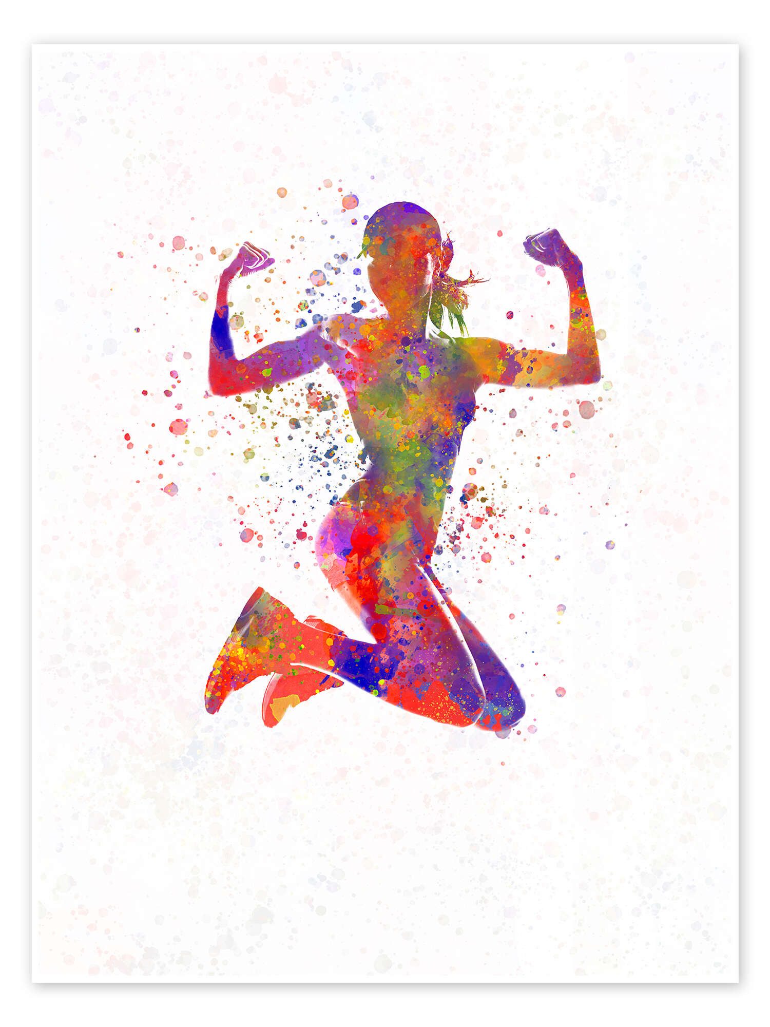 Posterlounge Wandbild Fitnessübung III, nobelart, erhältlich als Poster, Leinwandbild, Wandsticker oder Acrylglasbild