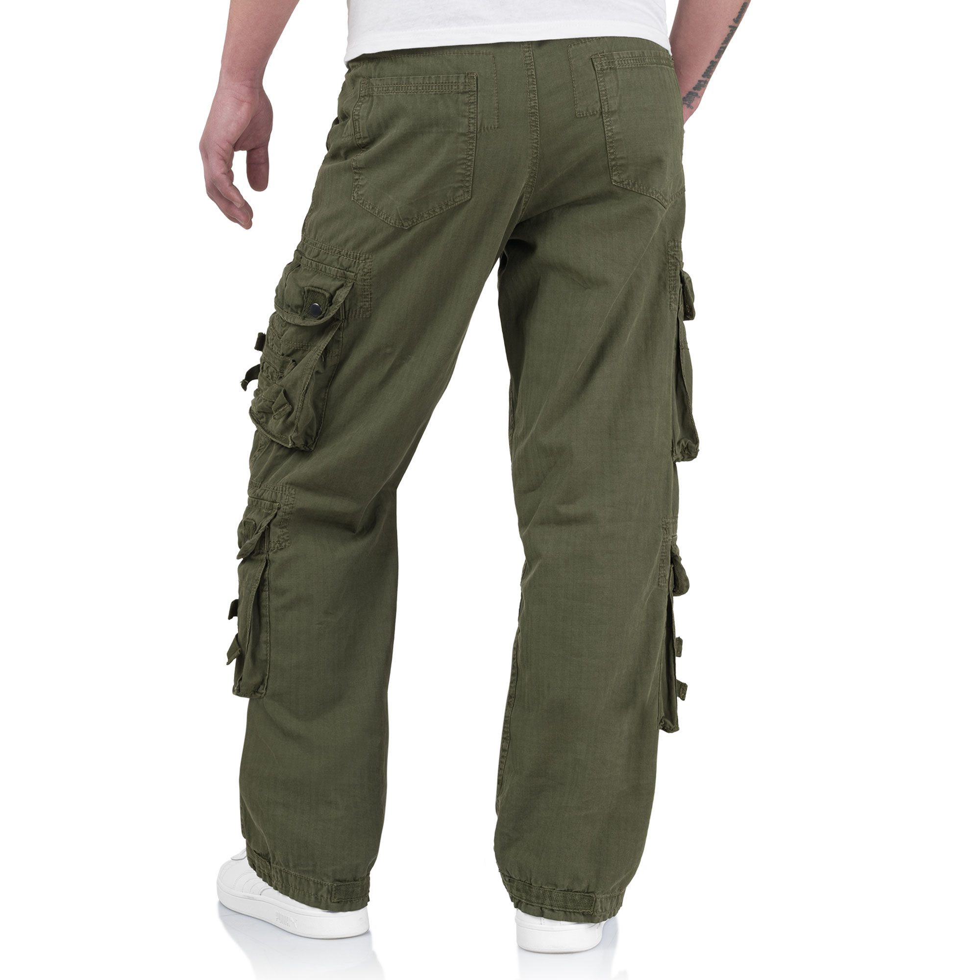 Trooper Cargohose Herren Traveler Cargo Vintage Hose Army Outdoor Pants – Bild 3 von 3