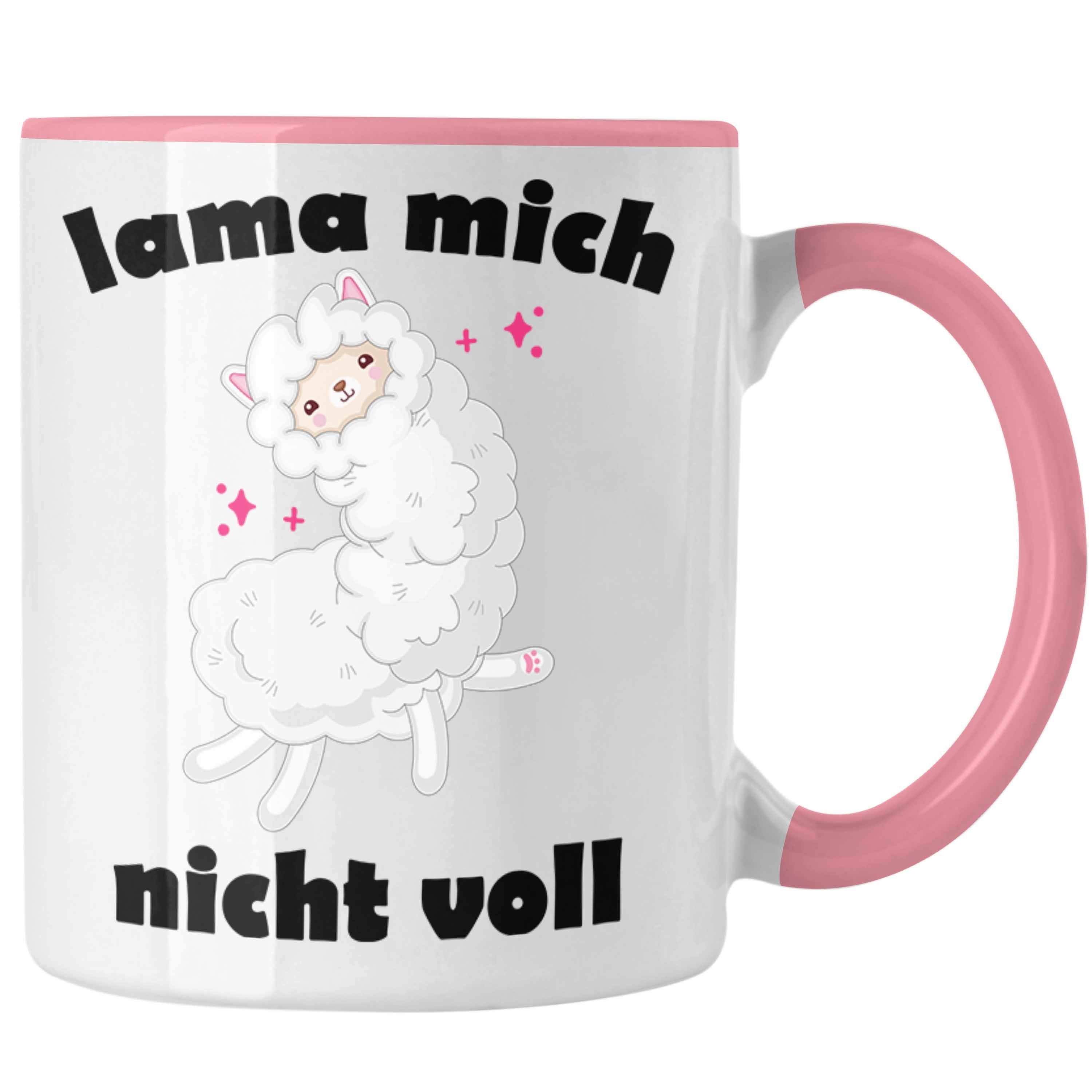 Trendation Tasse Trendation - Lama Mich Nicht Voll Spruch Tasse für Alpaka Fans Süße Sprüche Humor Rosa