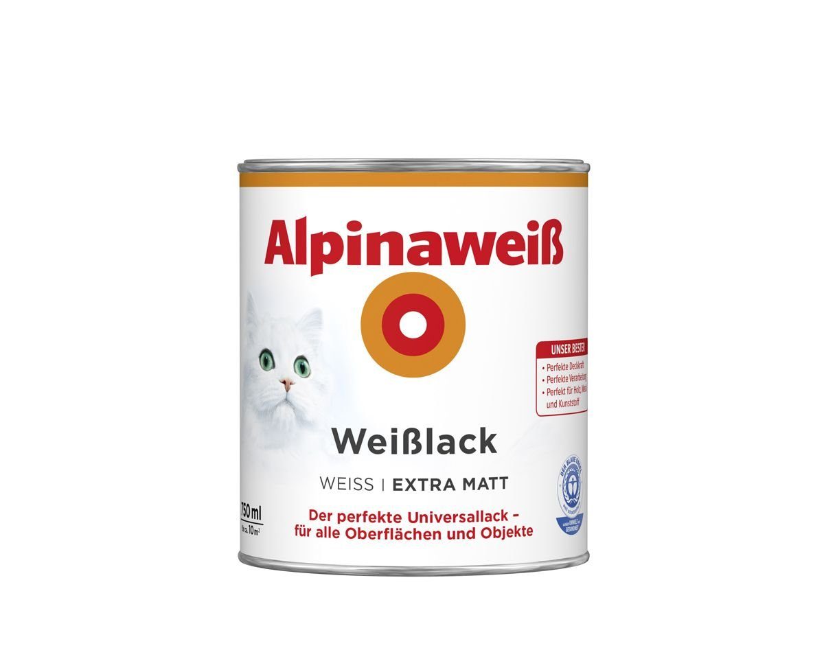 Alpina Weißlack Alpinaweiß Weißlack 750 ml extra matt