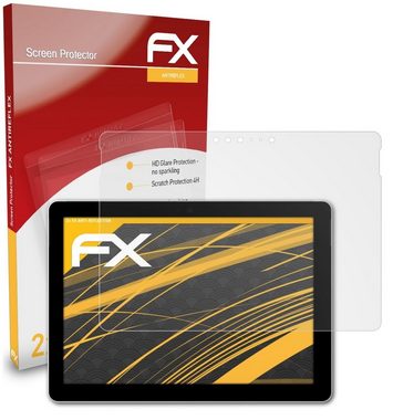 atFoliX Schutzfolie für Microsoft Surface Go, (2 Folien), Entspiegelnd und stoßdämpfend