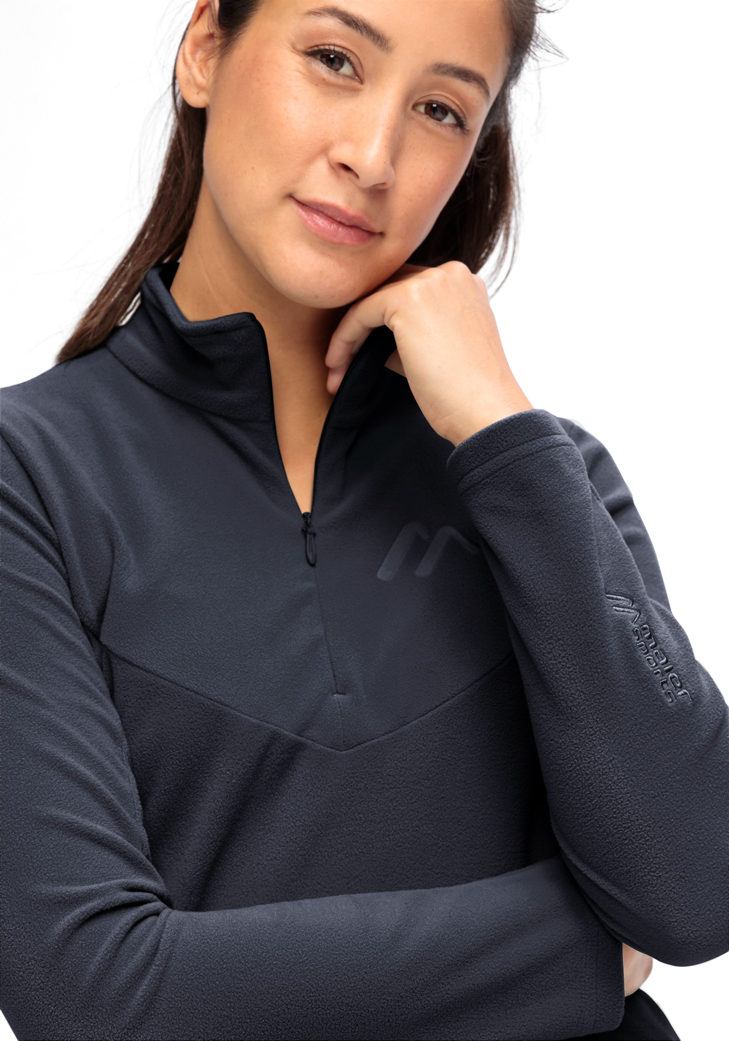 Maier Sports Fleecepullover Denise HZ W Damen Midlayer, pflegeleichtes Half günstig online kaufen