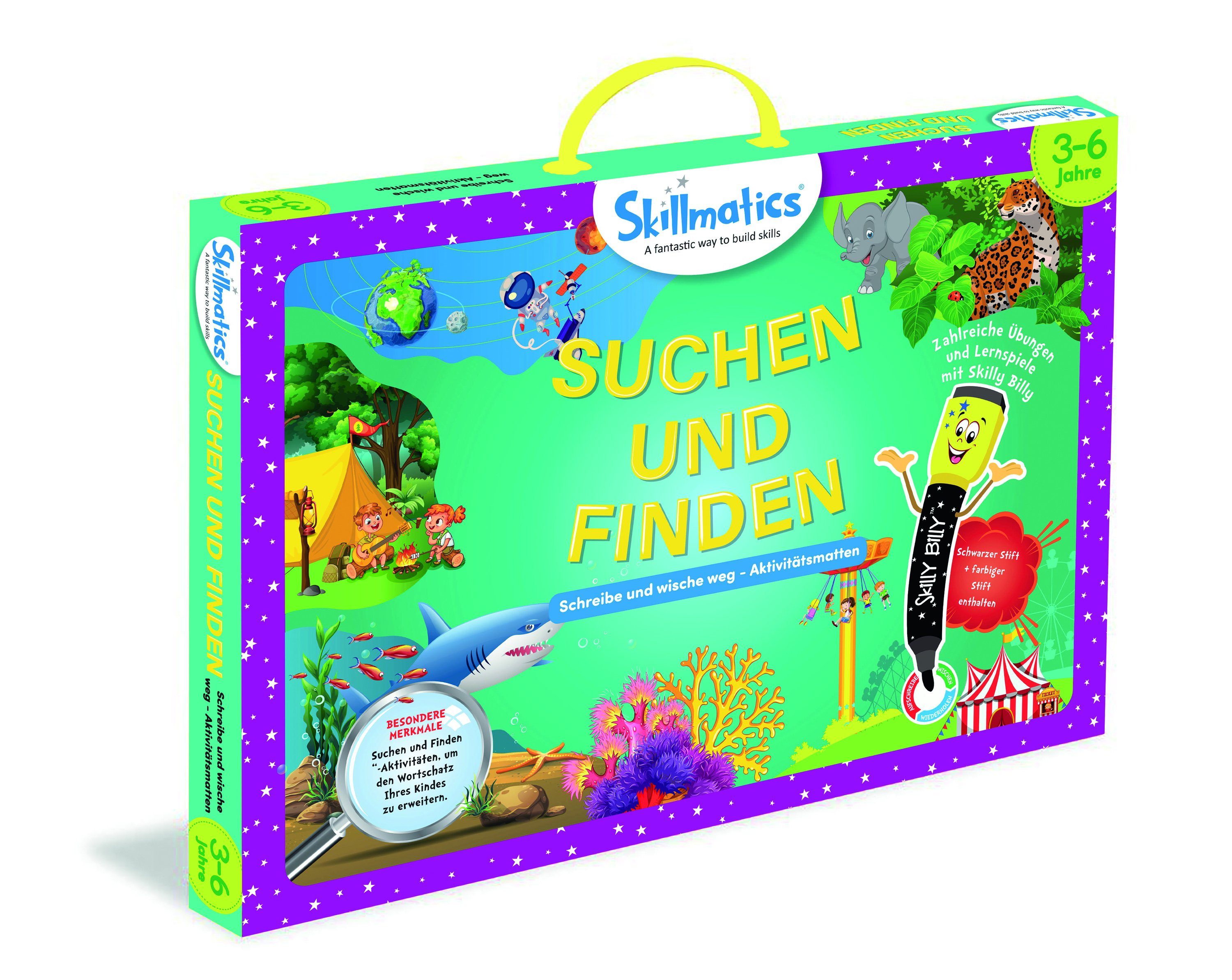 Skillmatics Lernspielzeug Write and Wipe Kit Suchen und Finden
