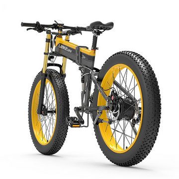 DOTMALL E-Bike LANKELEISI XT750 PLUS BIG FORK Fat Tire Electric Mountain Bike