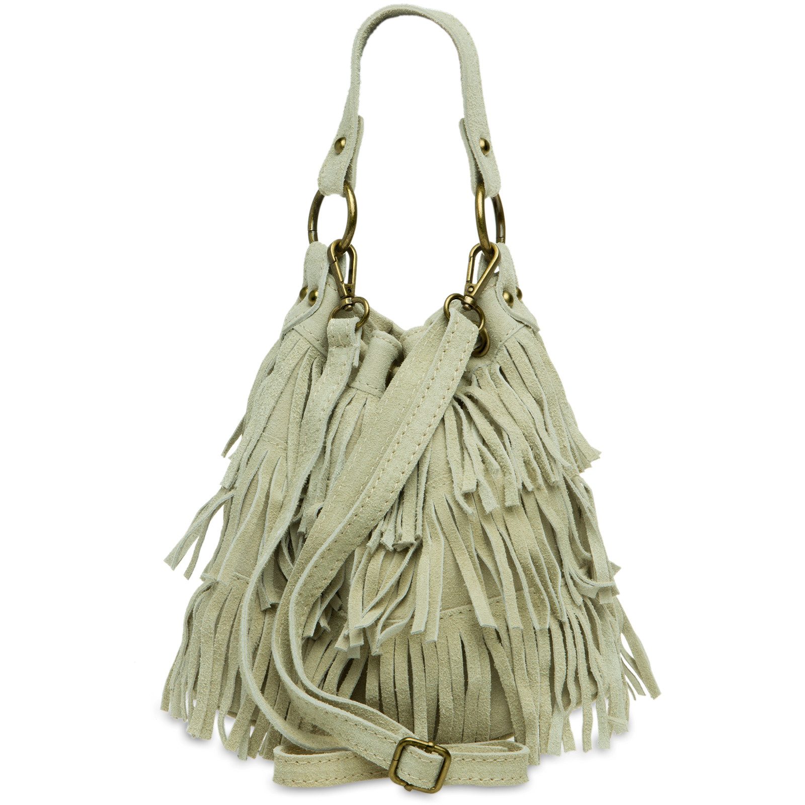 Caspar Henkeltasche CASPAR TL677 Damen Wildleder günstig online kaufen