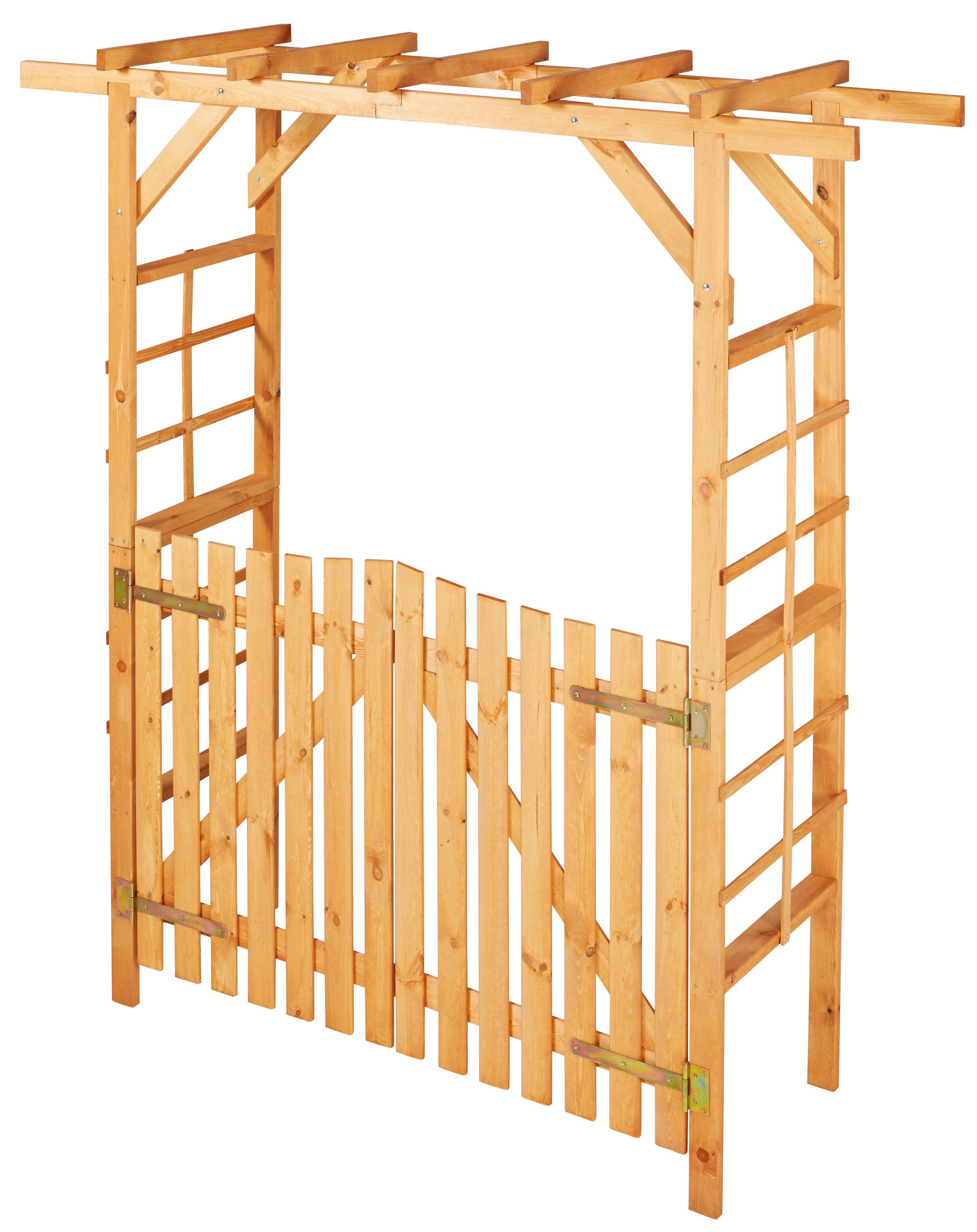 promadino Rosenbogen Pergola Anke, BxTxH: 200x60x210 cm, mit Türen