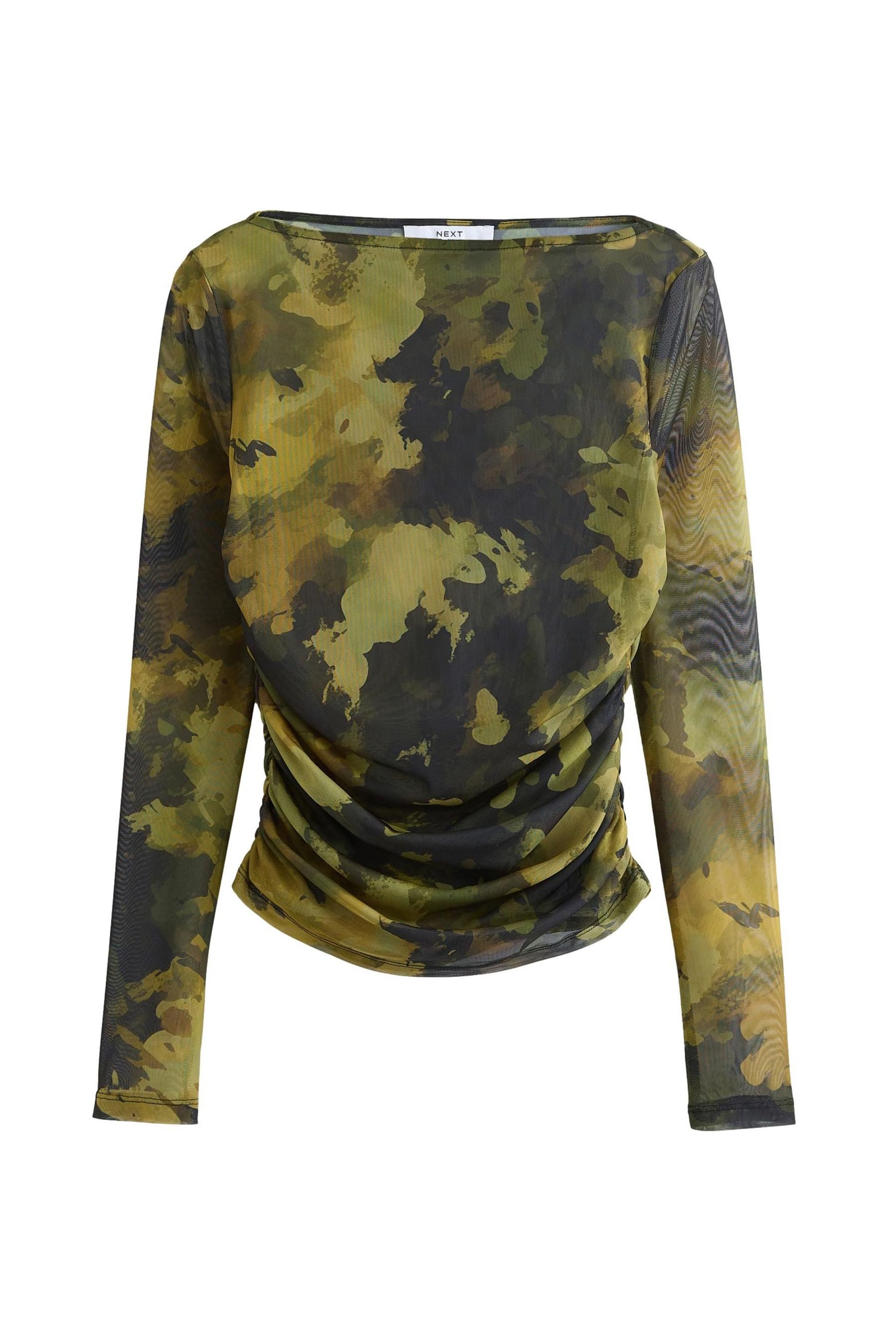 Next Langarmshirt Kew Collection gerafftes Langarmoberteil günstig online kaufen