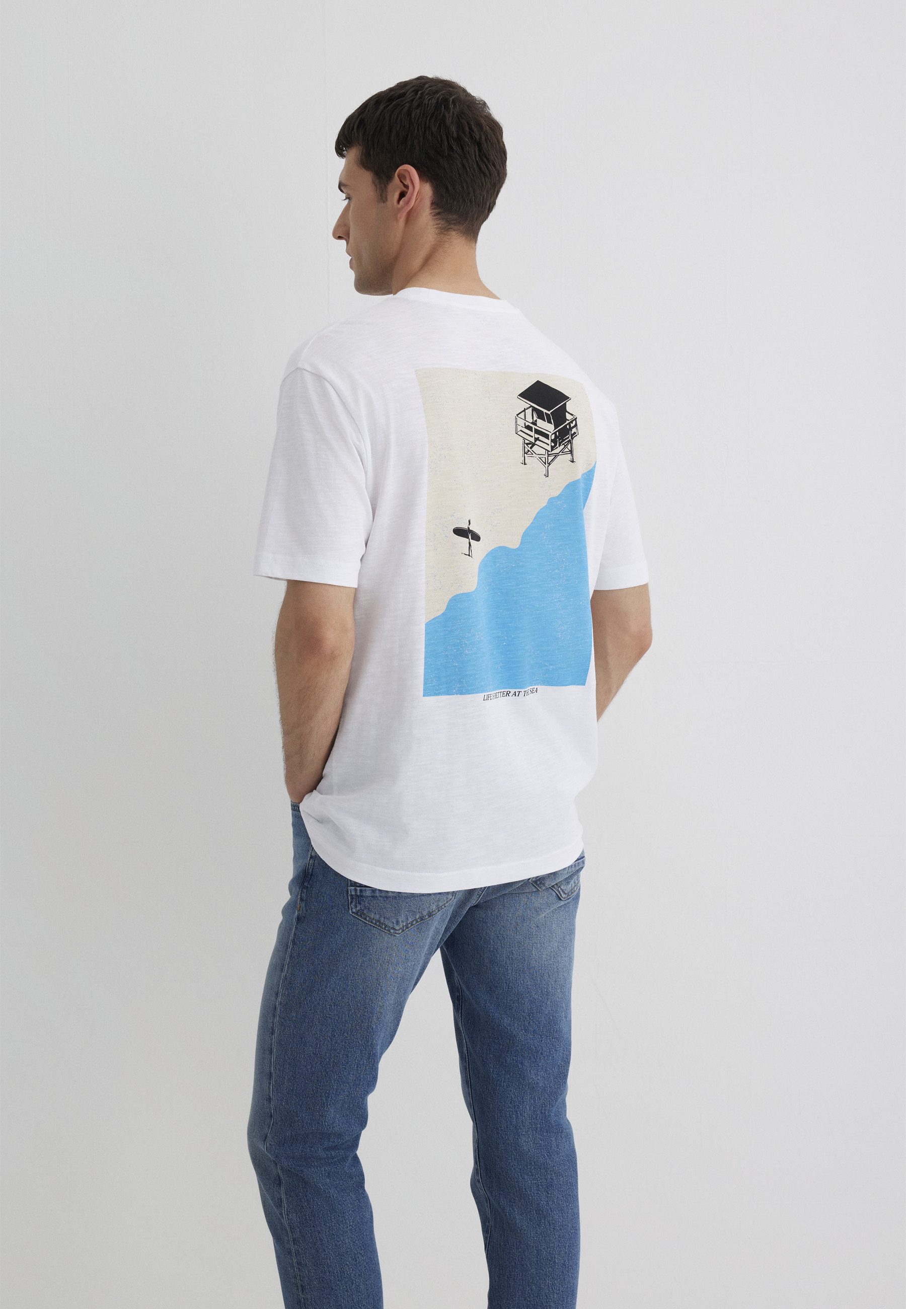 Mavi Kurzarmshirt PRINTED TEE