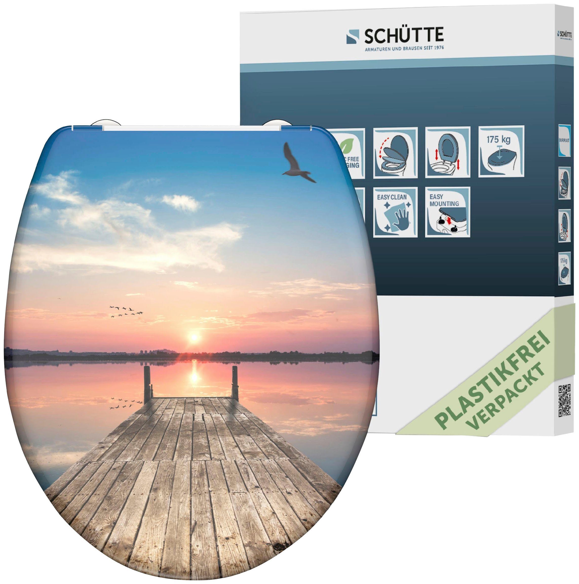 Schütte WC-Sitz SUNSET SKY, bruchsicher und kratzfest, Absenkautomatik, Sta günstig online kaufen