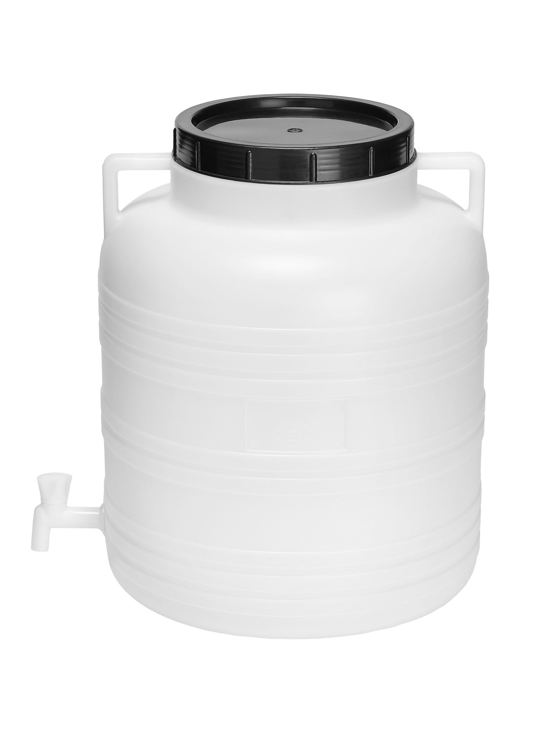 Garronda Regentonne 60 L BPA-freies Fass mit Deckel und Hahn Weithalsfass GD-0090, Weiß, 60 l, (1-tlg), BPA-Frei
