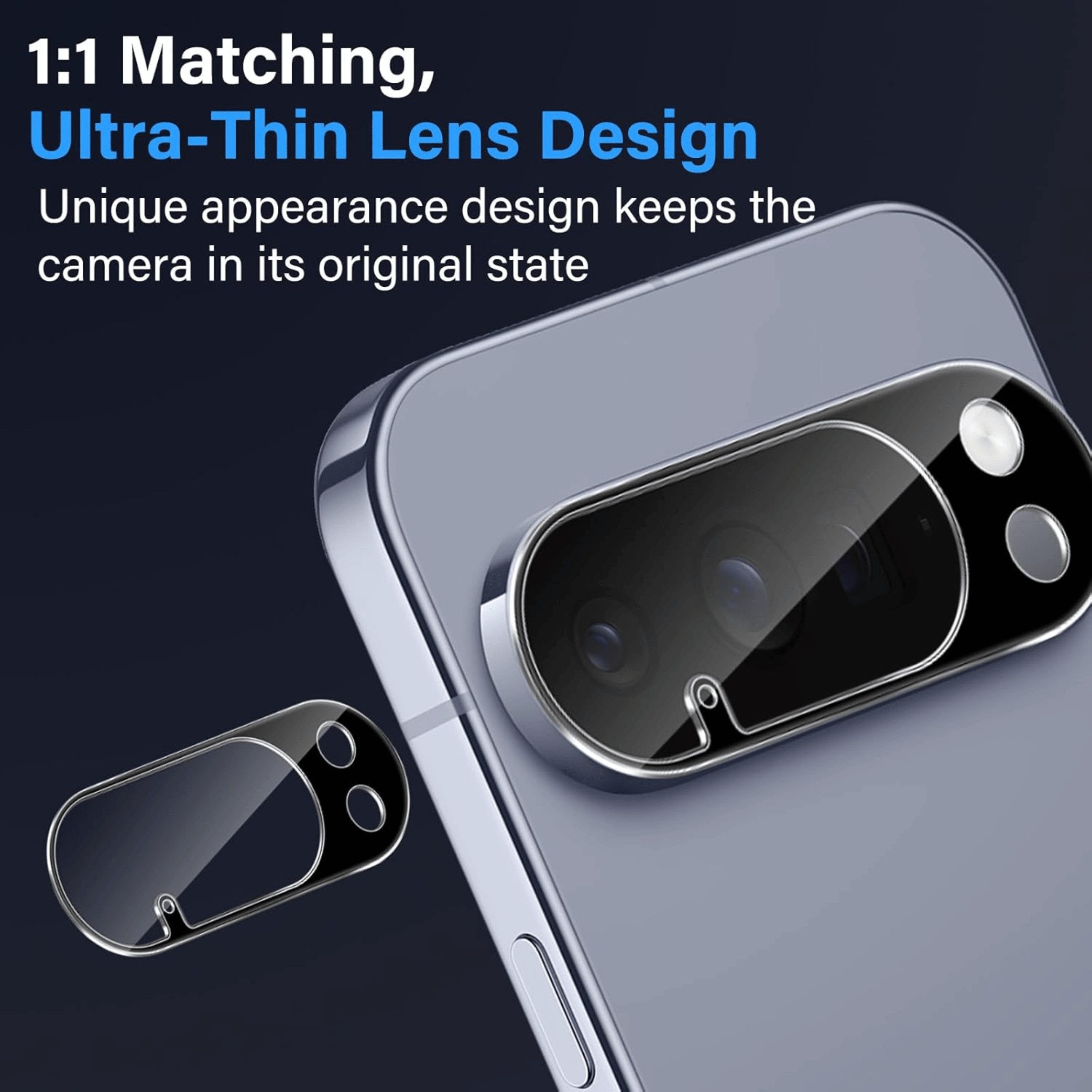 SmartUP Displayschutzglas für Google Pixel 10 Pro XL Kamera Schutz Panzerfolie Linse Hartglas 3D für Für Google Pixel 10 Pro XL, kompletter Kameraschutz – Bild 4 von 5