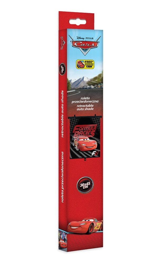Seven Polska Autosonnenschutz CARS Rollo, ausziehbarer Schattenspender, 1 Stück, 36 x 45 cm