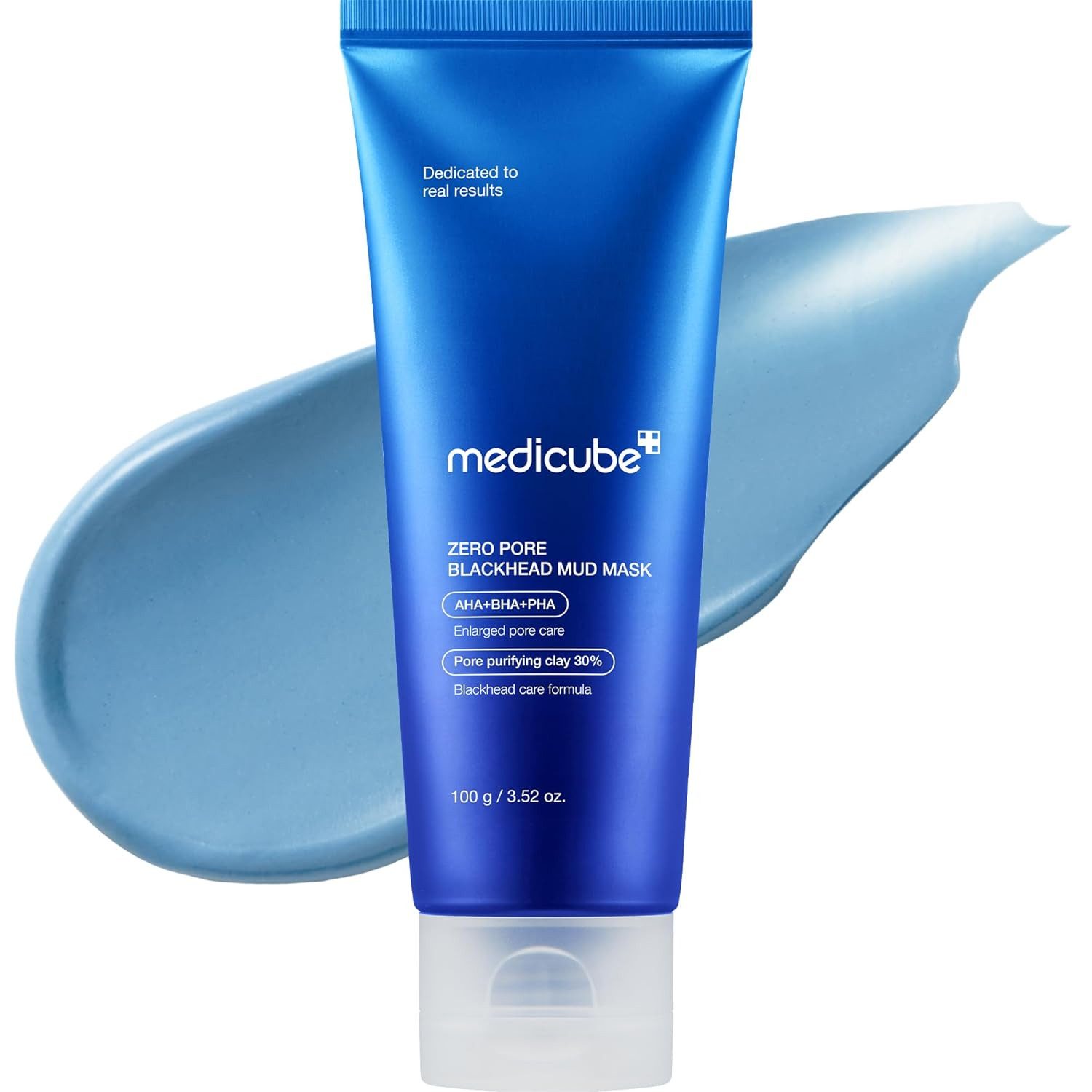 Medicube Gesichtsmaske Zero Pore Blackhead Mud Mask 100g – Reinigungsmaske mit Tonerde, AHA BHA & PHA – klärt verstopfte Poren, entfernt Mitesser, mattiert, beruhigt die Haut – ideal für ölige und unreine Hauttypen
