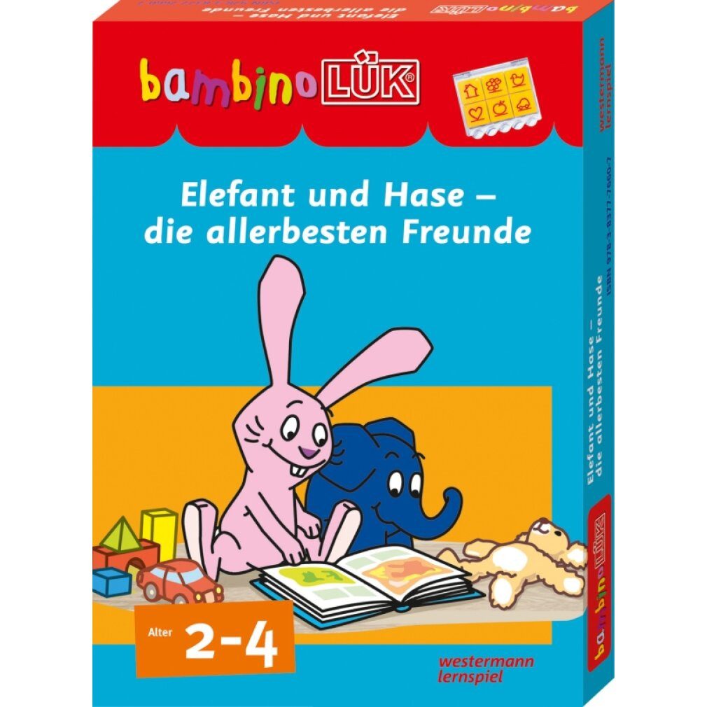 Westermann Verlag Spielgeschirr BL Set Elefant und Hase besten Freunde