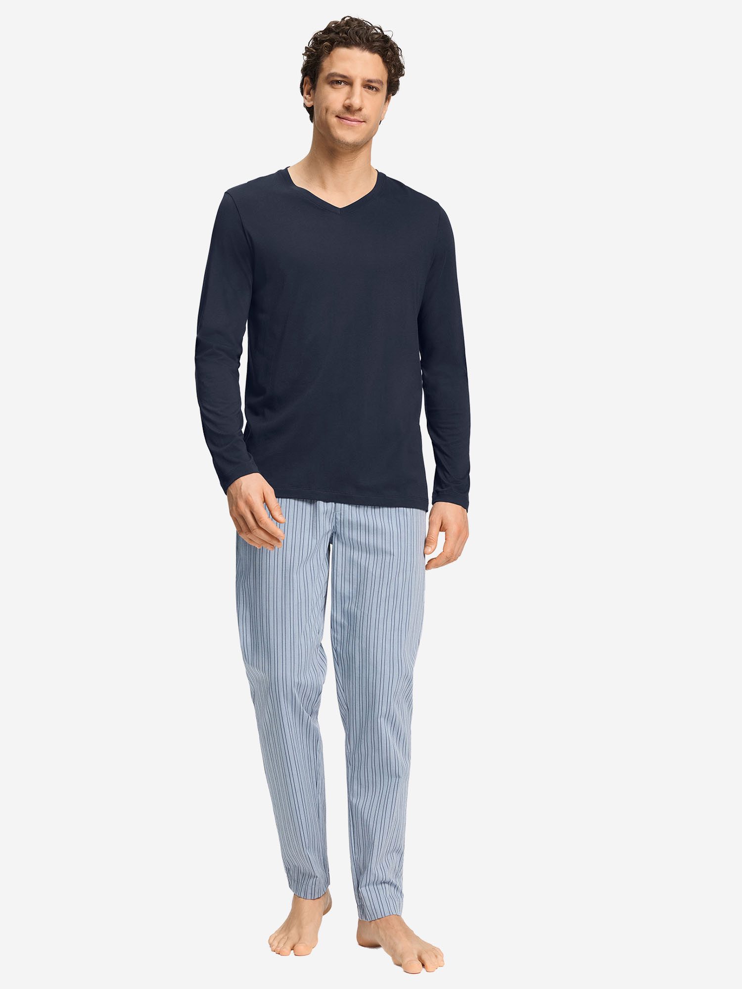 Hanro V-Shirt Night & Day V‑Ausschnitt Shirt, V‑Neck Shirt, Shirt mit V-Ausschnitt