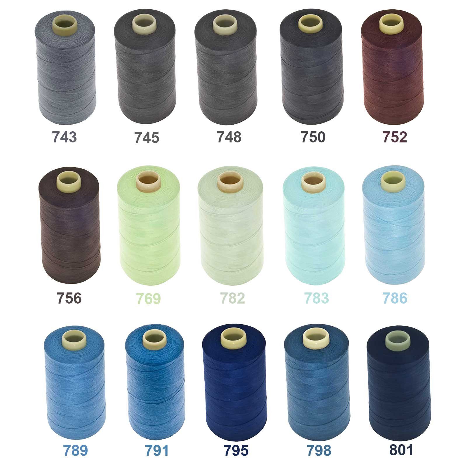 maDDma Universal Nähgarn Polyester 1 Spule 40/2 120er 1000m Nähgarn, 1000 m, A881 pfirsichcreme