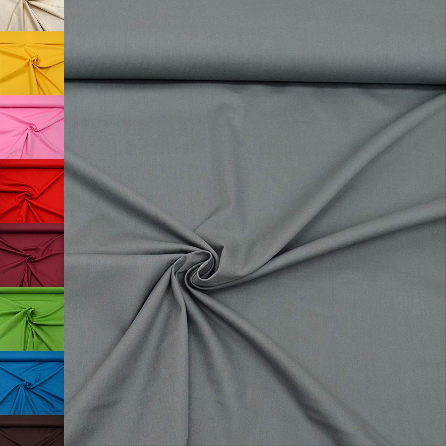 MAGAM-Stoffe Stoff "Sophie", Baumwollstoff uni 100% Baumwolle ÖKO-TEX Meterware ab 50cm