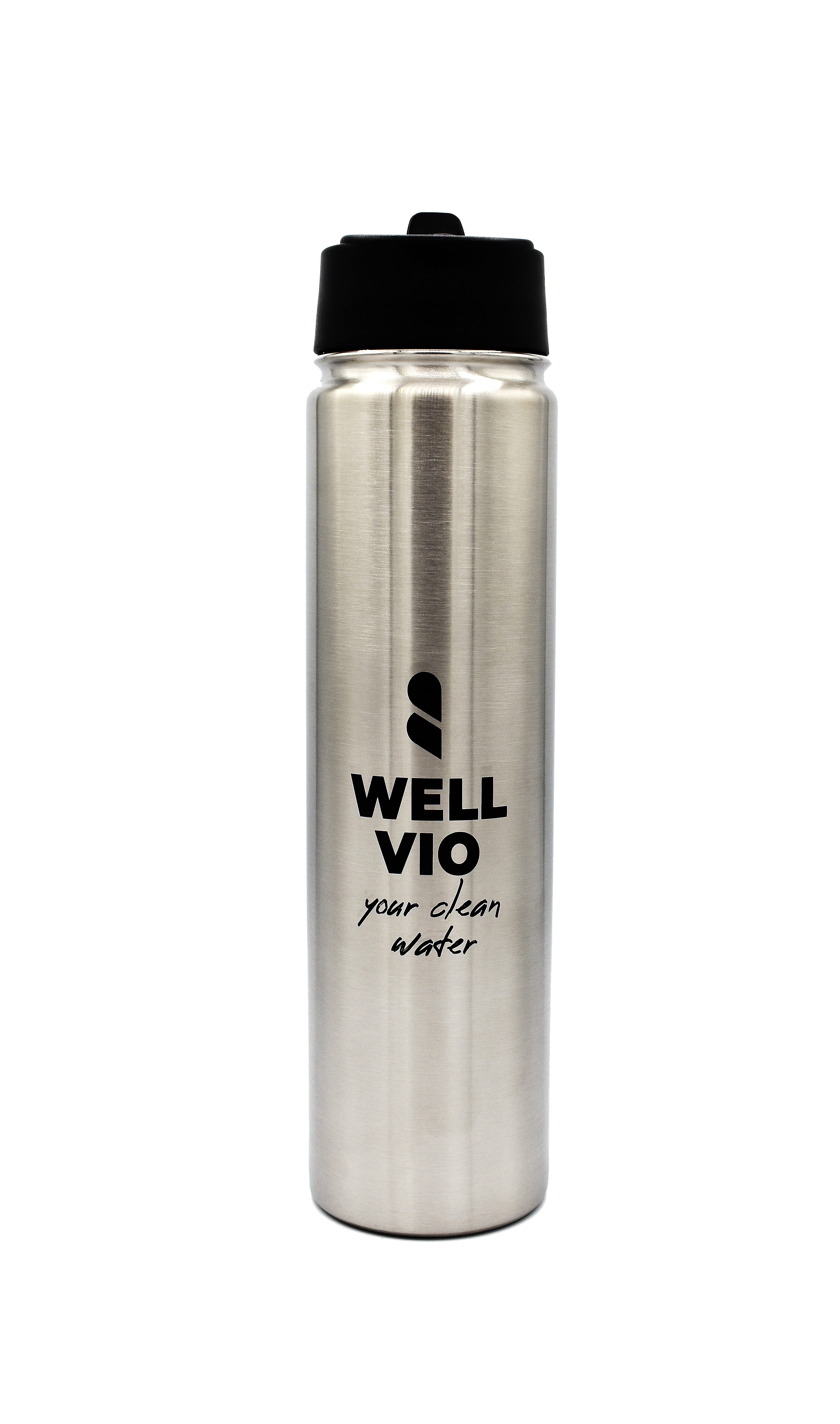 WELLVIO Trinkflasche Viobottle Edelstahl Filterflasche mit neuer Nano-Al2O3-Technologie