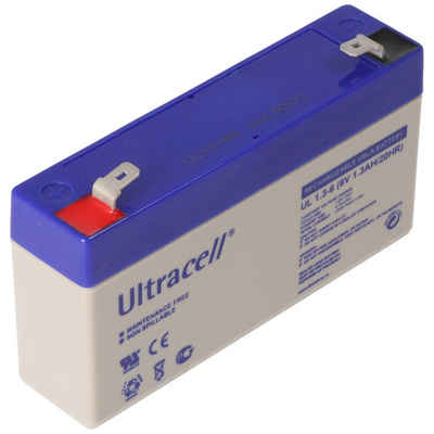 Ultracell »Ultracell UL1.3-6 6V 1,3Ah Bleiakku AGM Blei Gel A« Bleiakkus