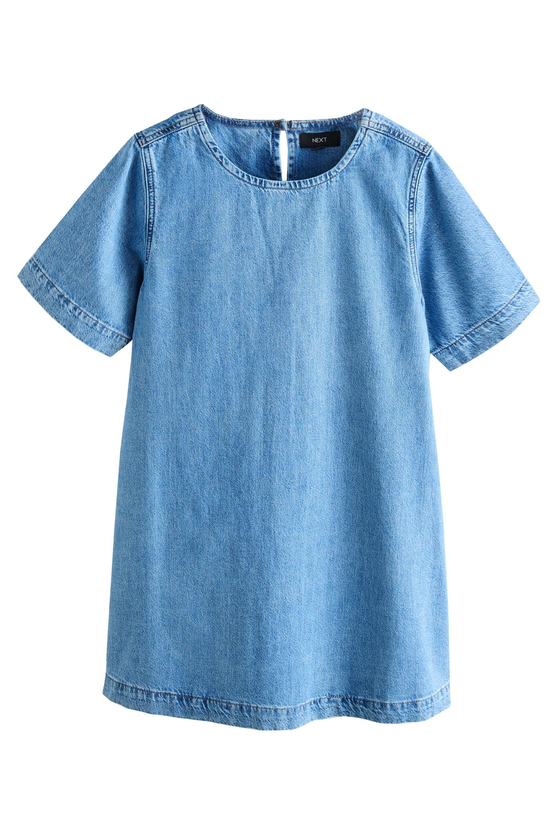 Next Jeanskleid Denim-T-Shirt-Minikleid, Kurzgröße (1-tlg) günstig online kaufen
