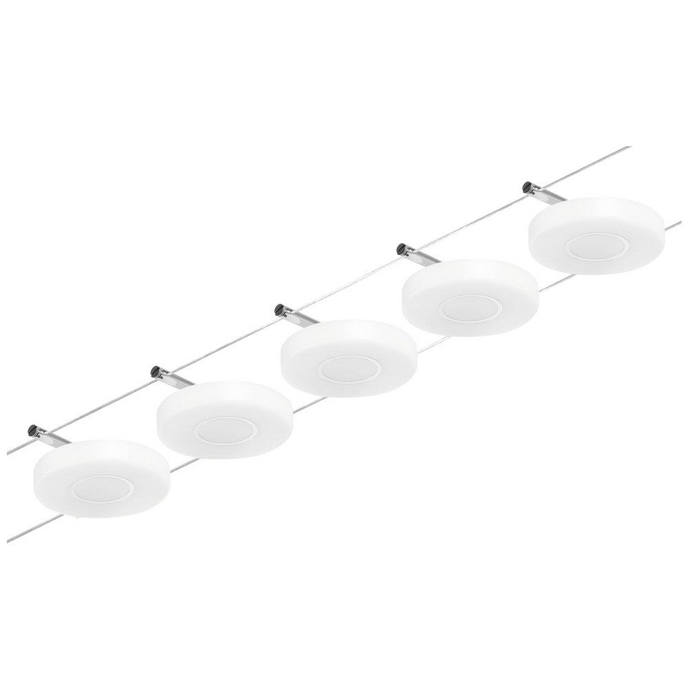 Paulmann Deckenleuchte Paulmann 94426 Seil-Komplettsystem LED Chrom (matt), Chrom