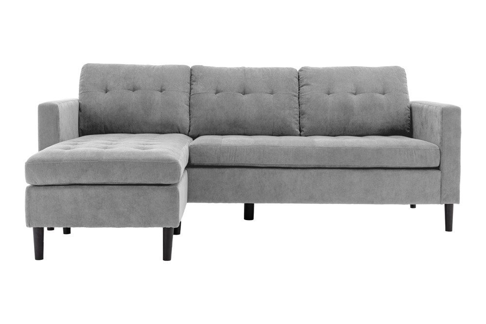 riess-ambiente Ecksofa STOCKHOLM 220cm grau · günstig online kaufen