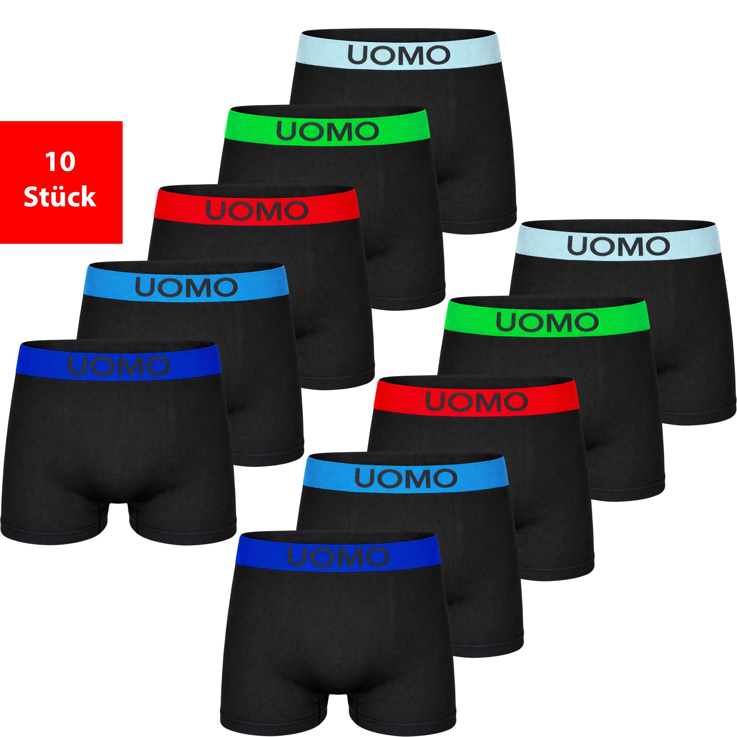 Retro Boxer Boxershorts Herren Mikrofaser 5er & 10er Pack Retroshorts Set