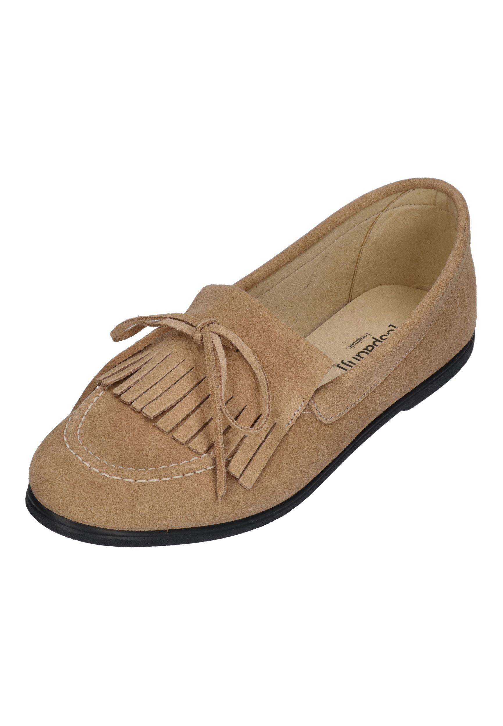 espadrij l´originale MOCASSIN VELOUR Schnürschuh tan clair