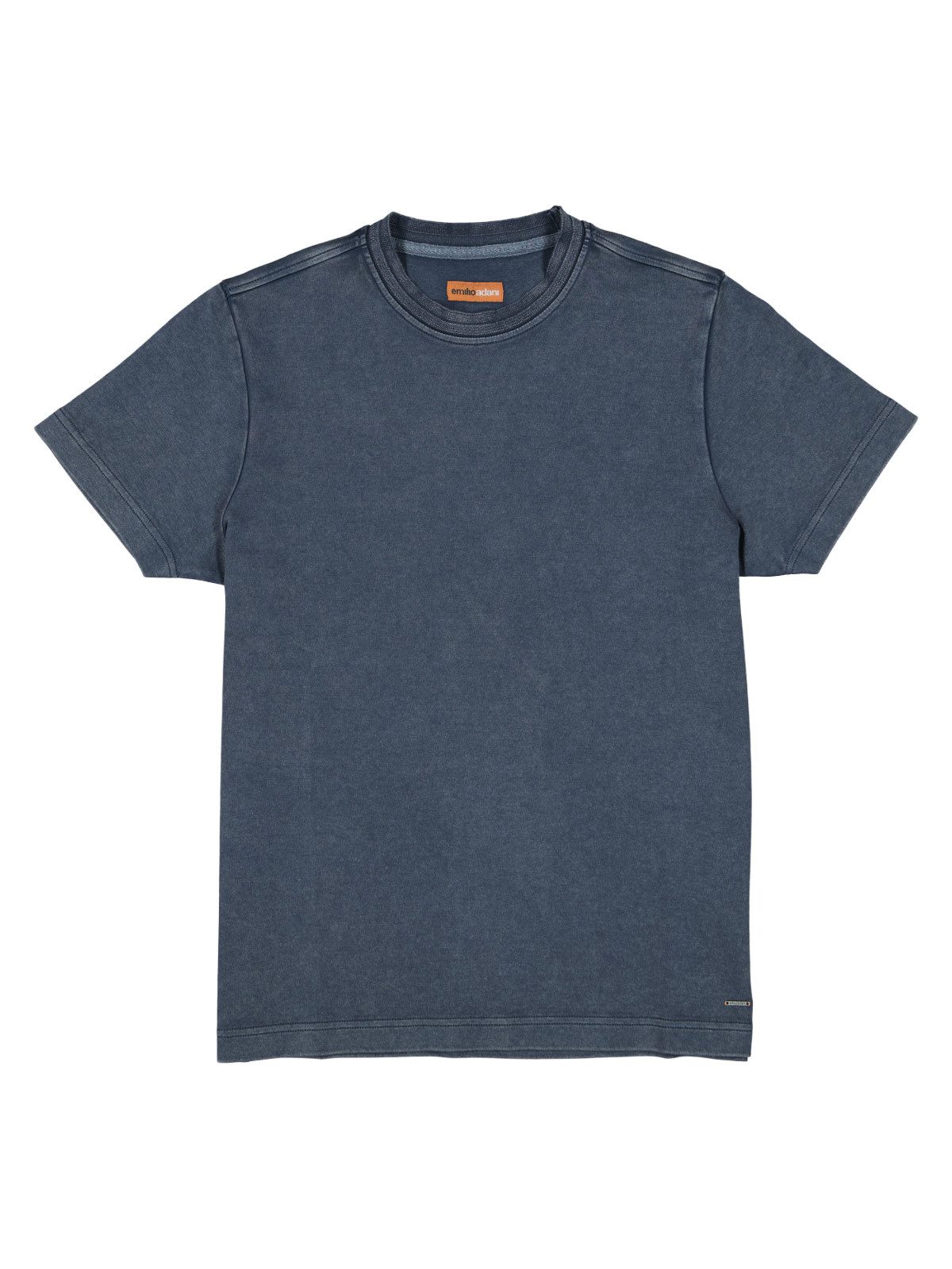 T-Shirt Herren T-Shirt mit Farbeffekt, Indigoblau