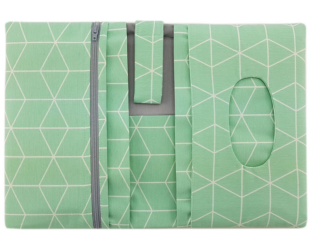 JOLLAA Windeltasche Windeln & Feuchttücher, Cubes, Wickelmäppchen für MINT kleine Wickeltasche