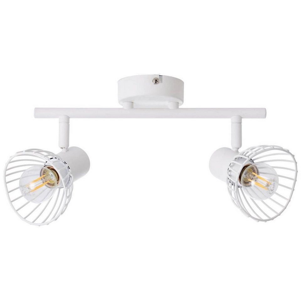 Brilliant Deckenleuchte Elhi, Lampe Elhi Spotrohr 2flg weiß 2x D45, E14,  40W, geeignet für Tropfen, Soft Interieur: Klassik fusioniert mit Moderne