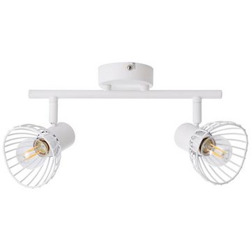 Brilliant Deckenleuchte Elhi, Lampe Elhi Spotrohr 2flg weiß 2x D45, E14, 40W, geeignet für Tropfen