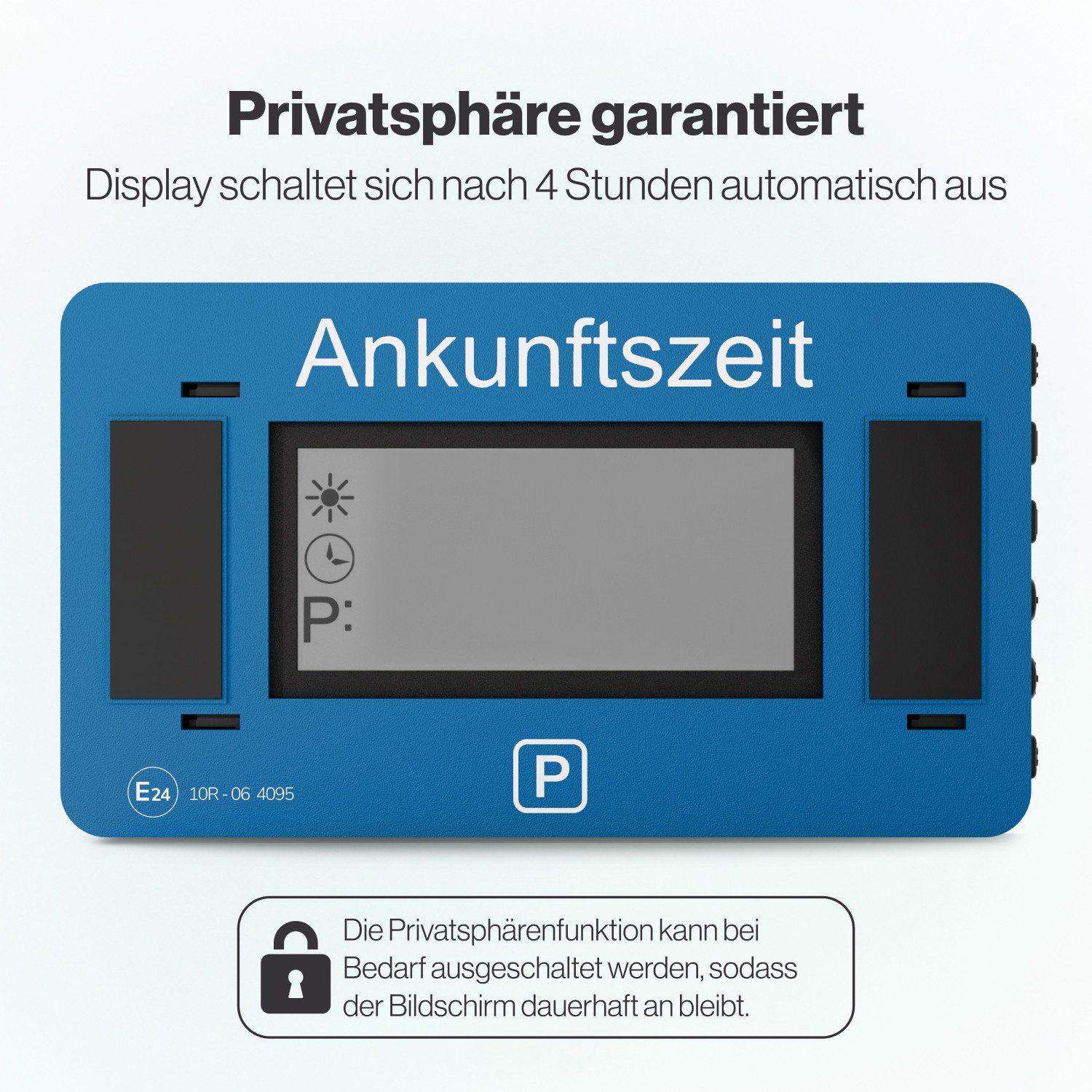 Parkwächter elektronische Parkscheibe Parkwächter Digitale Parkscheibe V2 zugelassen Datenschutz-Funktion – Bild 5 von 5