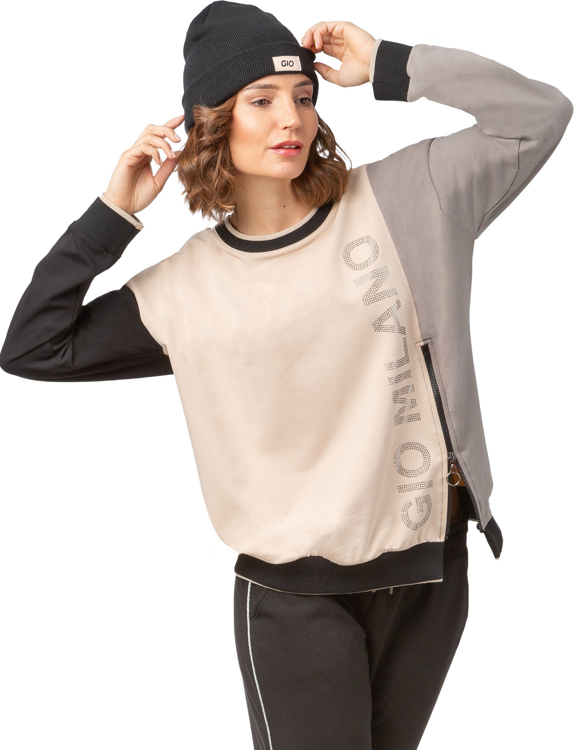 Gio Milano Sweater G25-1107 Sweatshirt mit günstig online kaufen