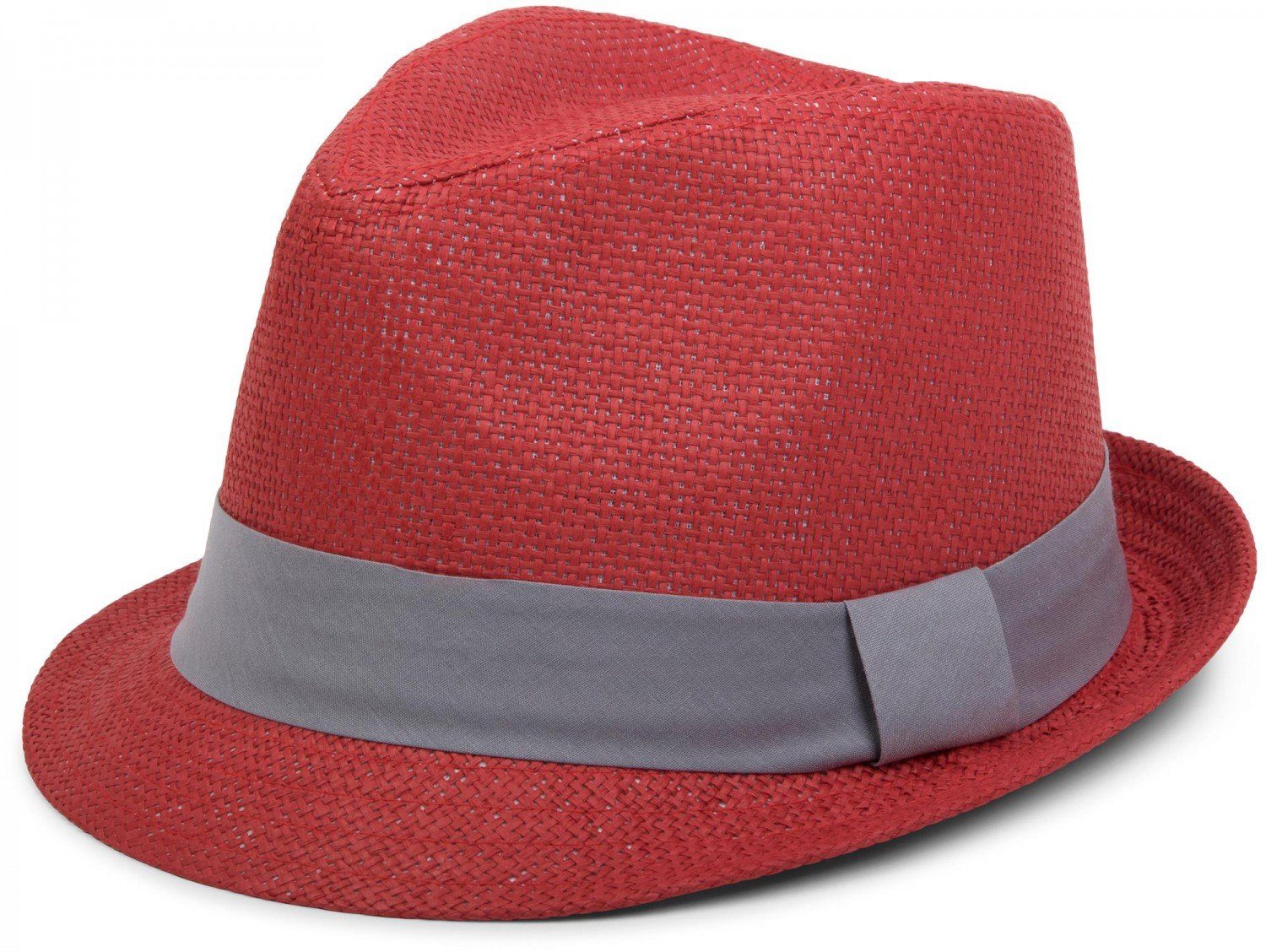 styleBREAKER Trilby Trilby Hut mit farbigem Zierband (1-St)
