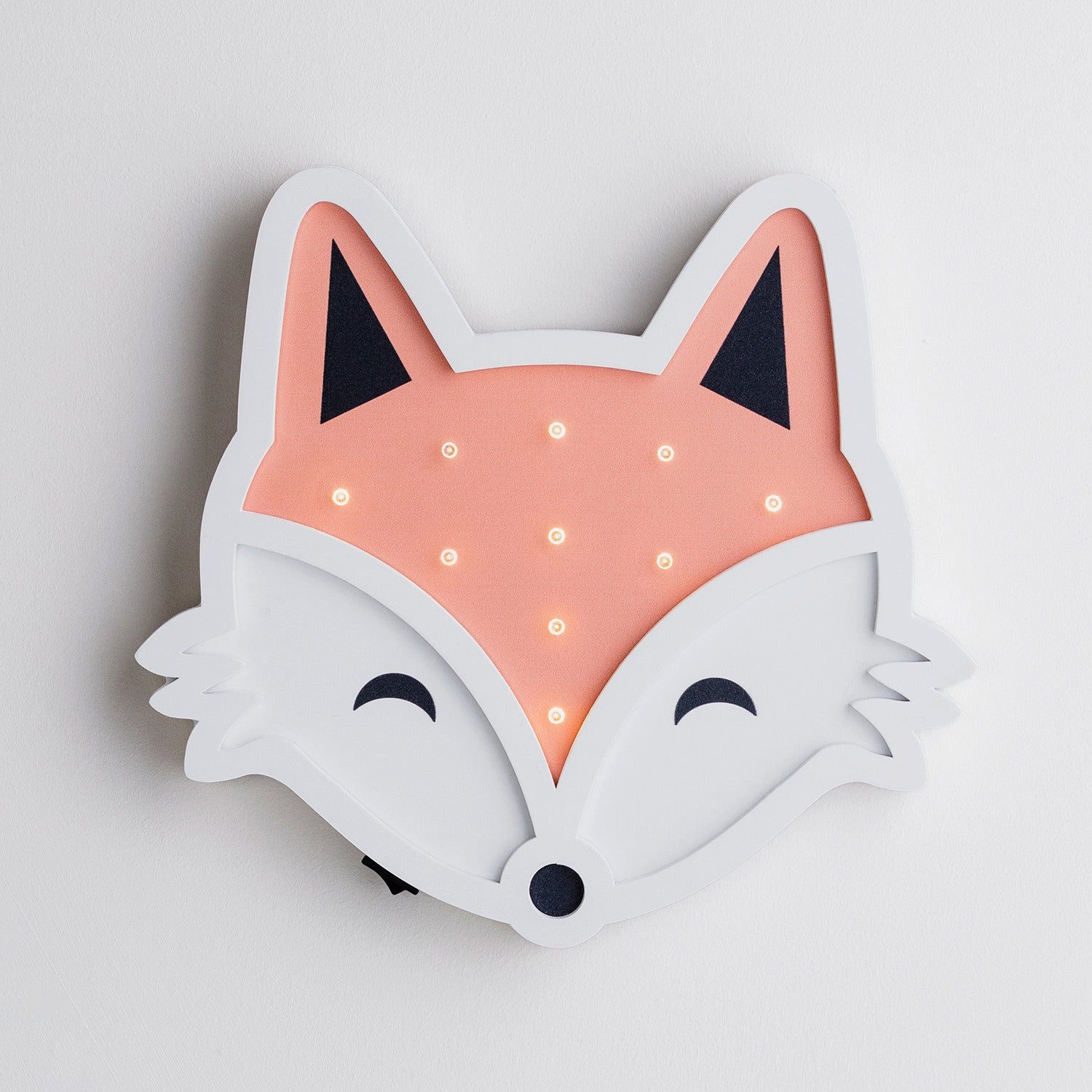 Lights4fun LED Wandleuchte Fuchs Wandlampe Kinderzimmer