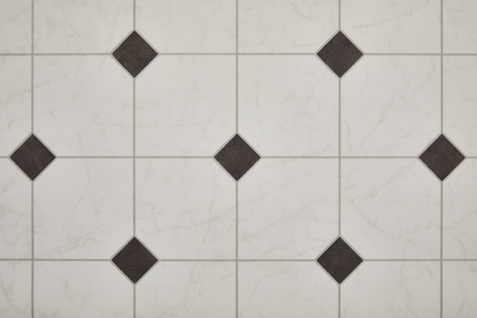 misento Vinylboden »Fliesenoptik schwarz-weiß«, trittschalldämmend, für  Fußbodenheizung geeigent online kaufen | OTTO