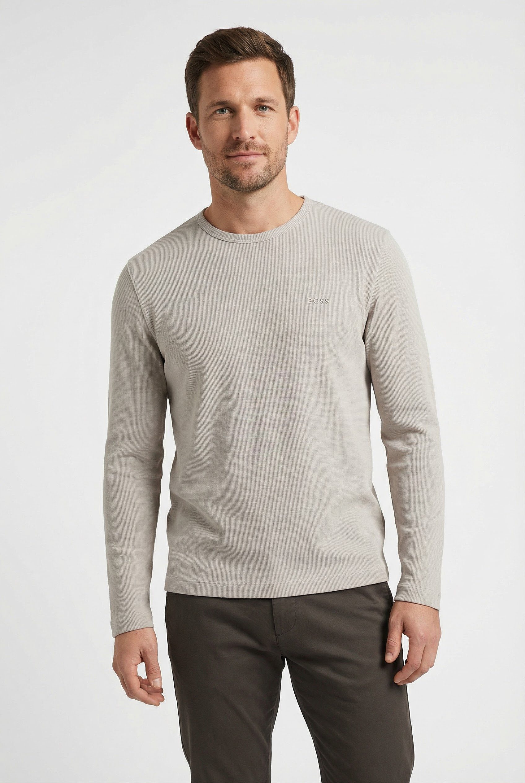 BOSS ORANGE Langarmshirt Tempesto mit BOSS-Stickerei günstig online kaufen