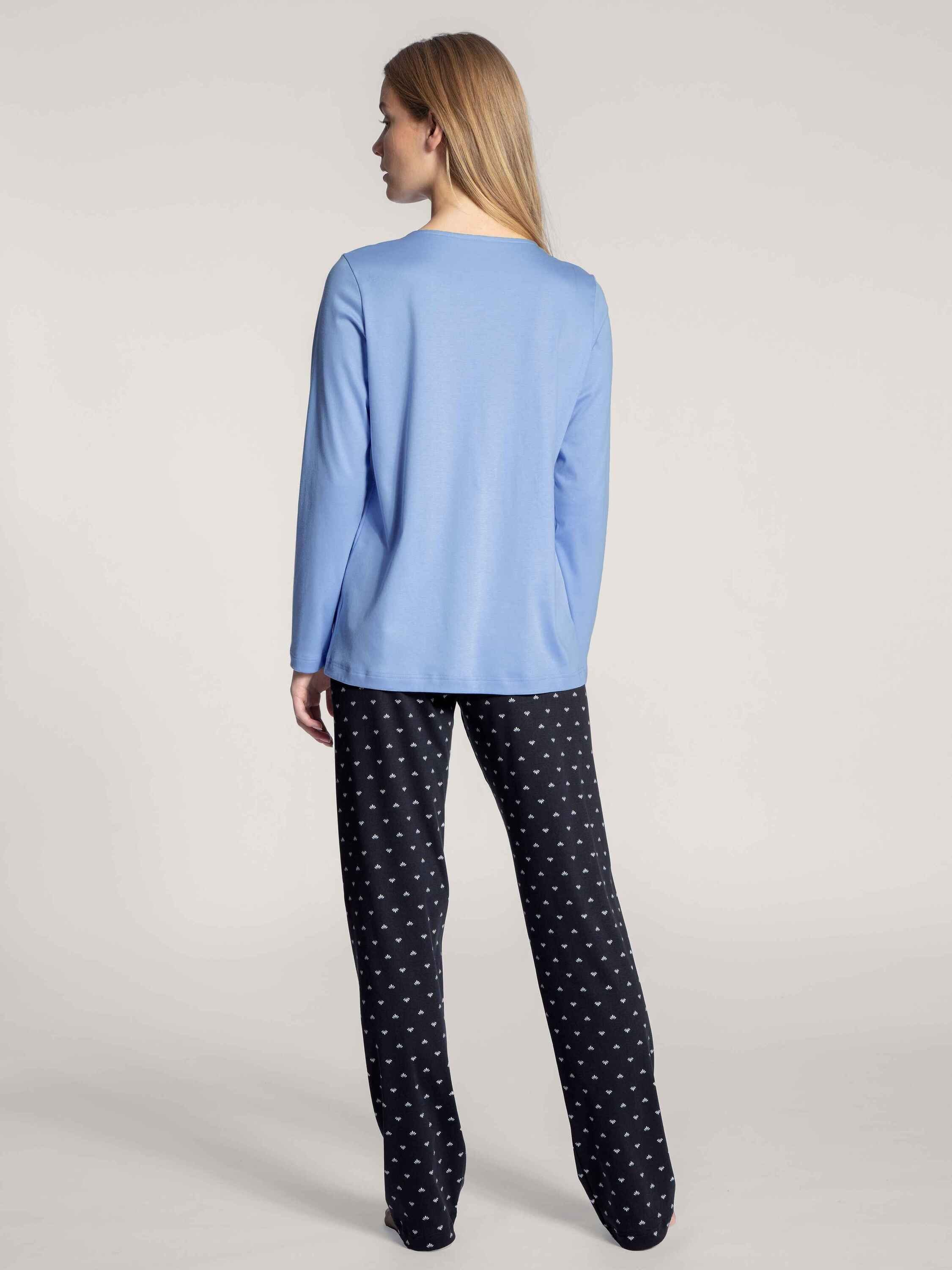 lang Pyjama Pyjama, (2 blue tlg) lapis CALIDA dark