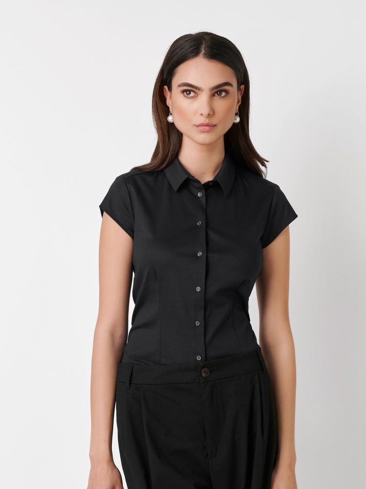 DESOTO Klassische Bluse Pia mit Hemdblusenkrangen