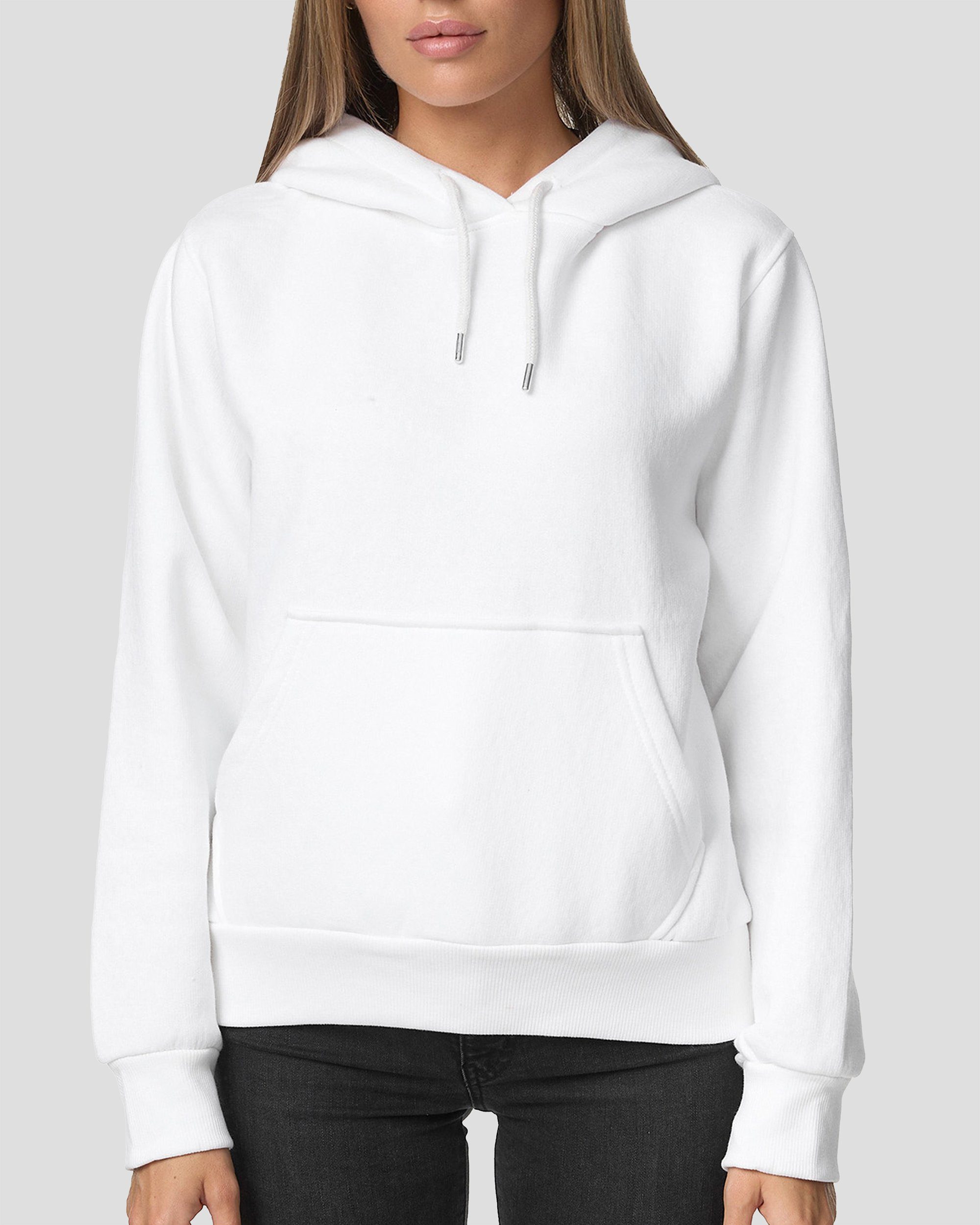 Smith & Solo Kapuzensweatshirt Hoodie Damen Kapuzenpullover (1-tlg) mit Kangurutasche, mit Kapuze, Slim Fit