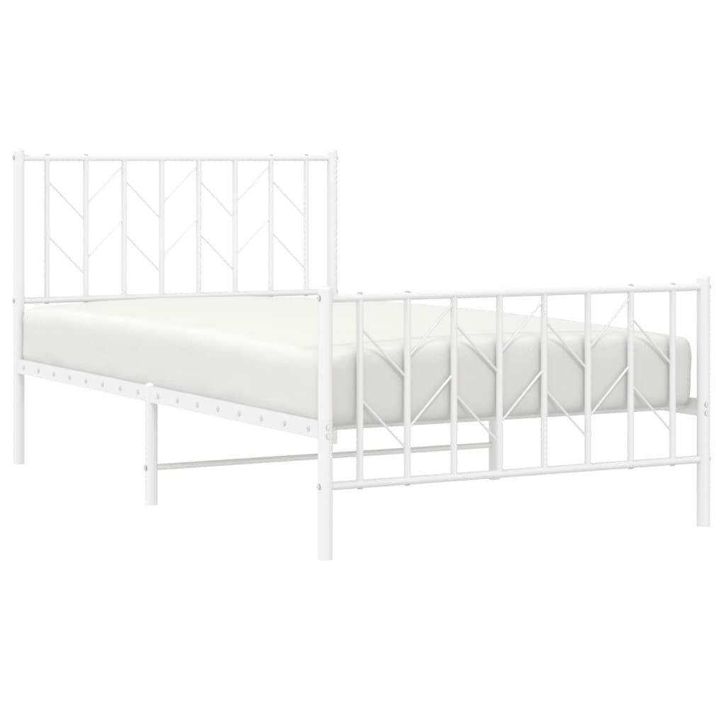 vidaXL Bett Bettgestell mit Kopf- und günstig online kaufen