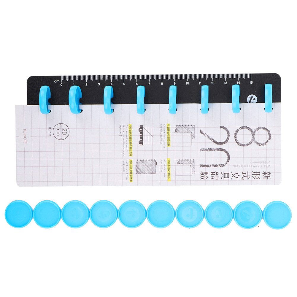 GARRYFIZH Notizblock Pilz-Notizbuch-Markierungs-Stanzzubehör, Kunststoff, Entfernungen messen