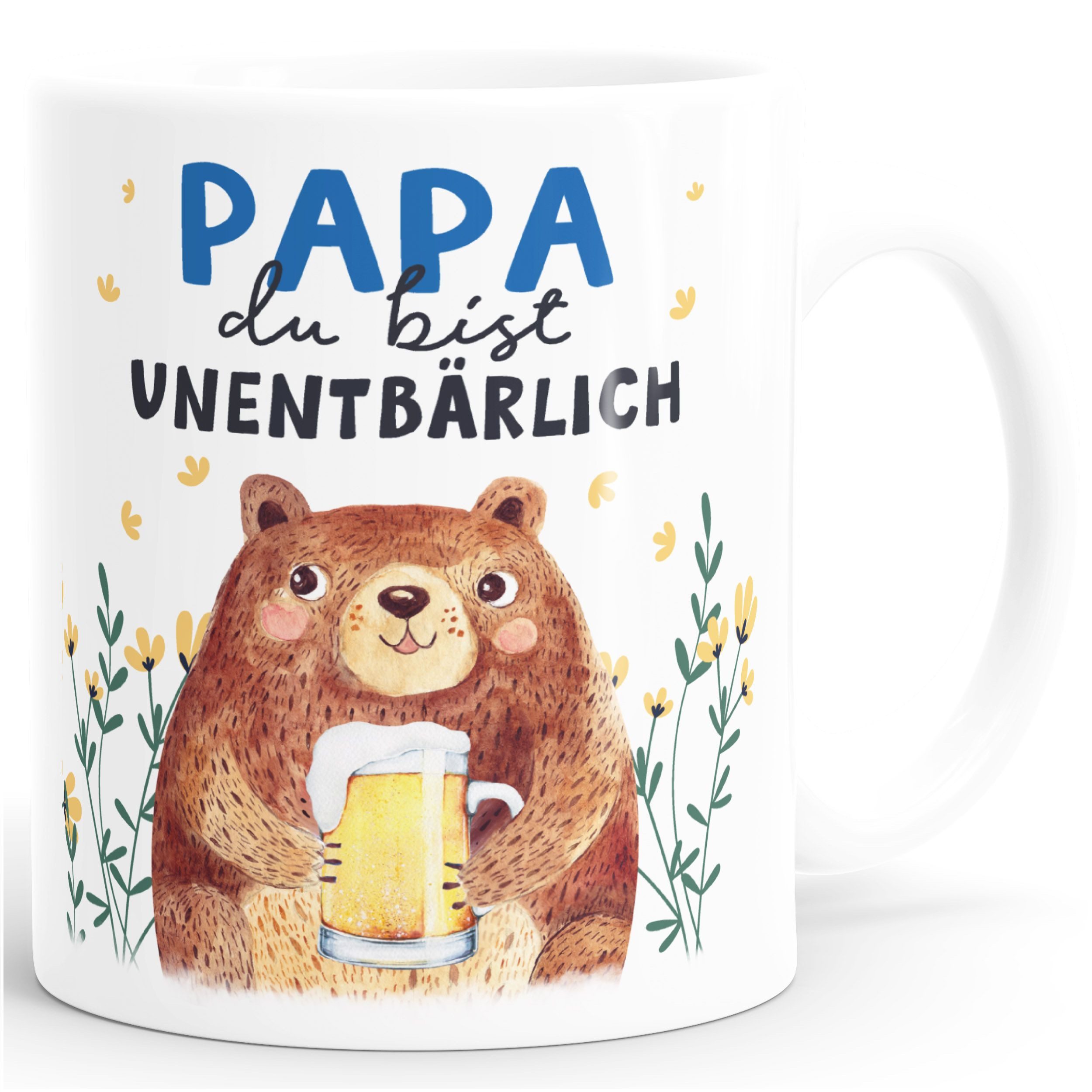 SpecialMe Tasse Kaffee-Tasse Vatertag lustig Geschenk für Papa von Kind Du bist, Keramik